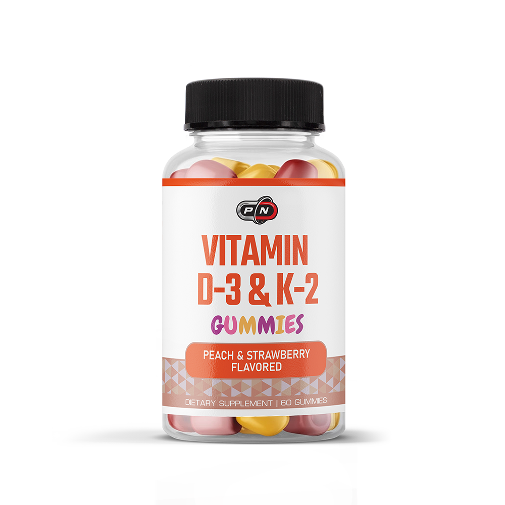 Pure Nutrition - VITAMIN D-3 & K-2 - 60 дъвчащи дражета