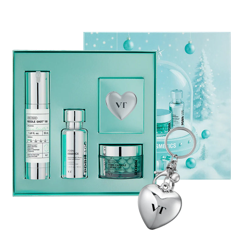 VT COSMETICS VT Shining Holiday Edition (Reedle Shot 100 50 ml / PDRN Essence 100 30 ml / PDRN Capsule Cream 100 50 ml) - Feel You
