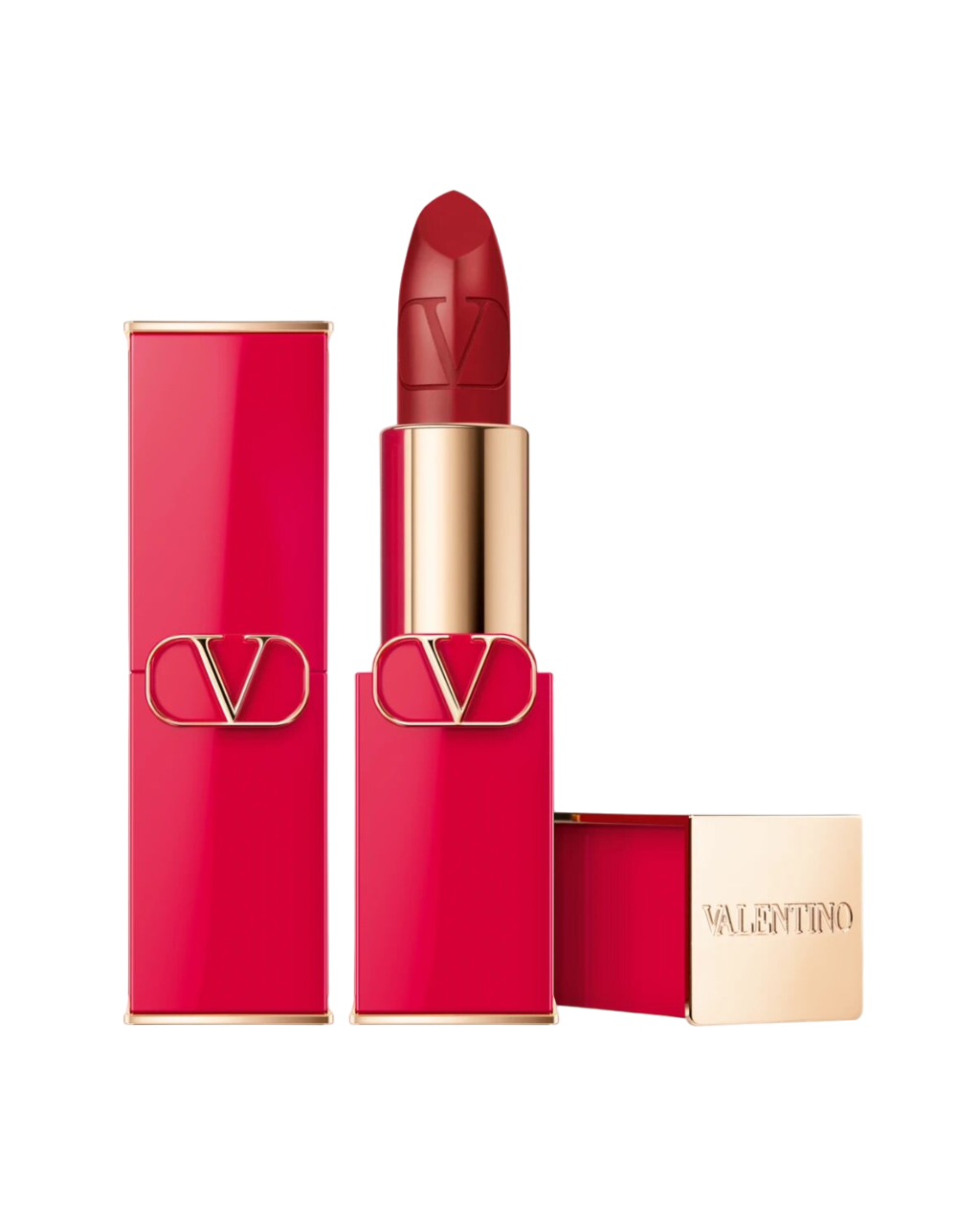 Valentino, Rosso, Satin Finish, Cream Lipstick, 213R, Refillable, 3.5 g - Feel You