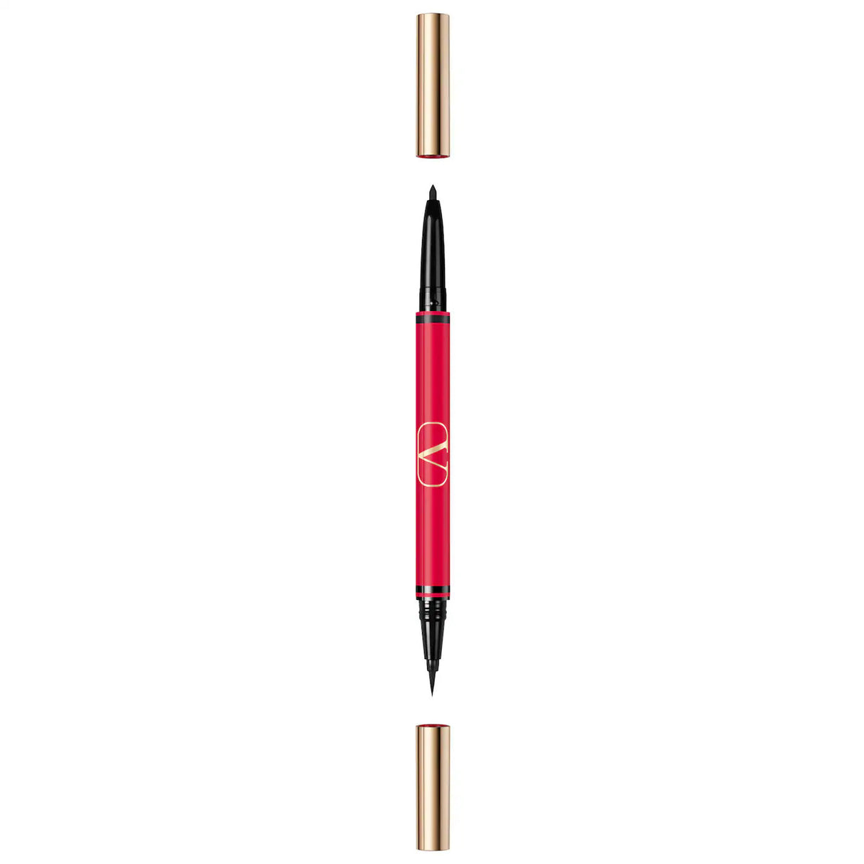 Valentino, Twin Liner, Double-Ended, Gel Pencil Eyeliner, 02, Black & Rosso, 8 g - Feel You