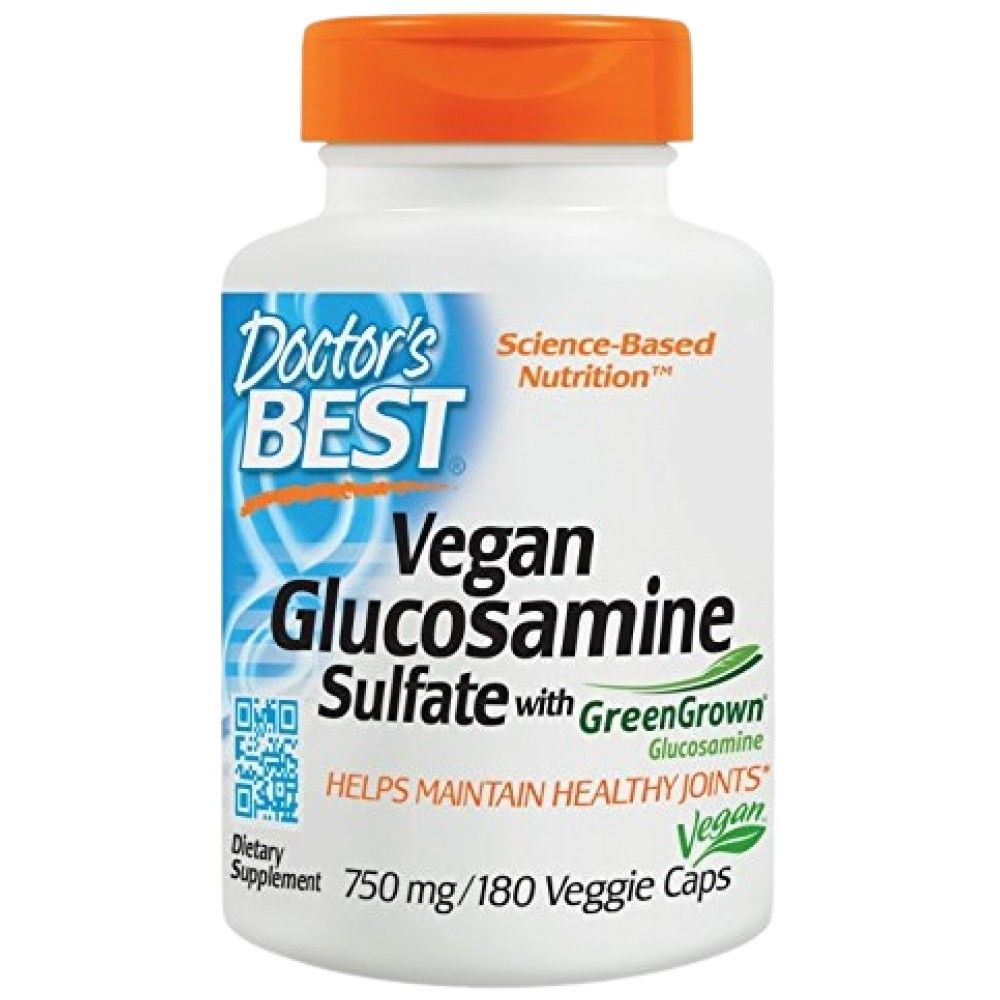Vegan Glucosamine Sulfate 750 mg | With GreenGrown - 180 капсули - Feel You