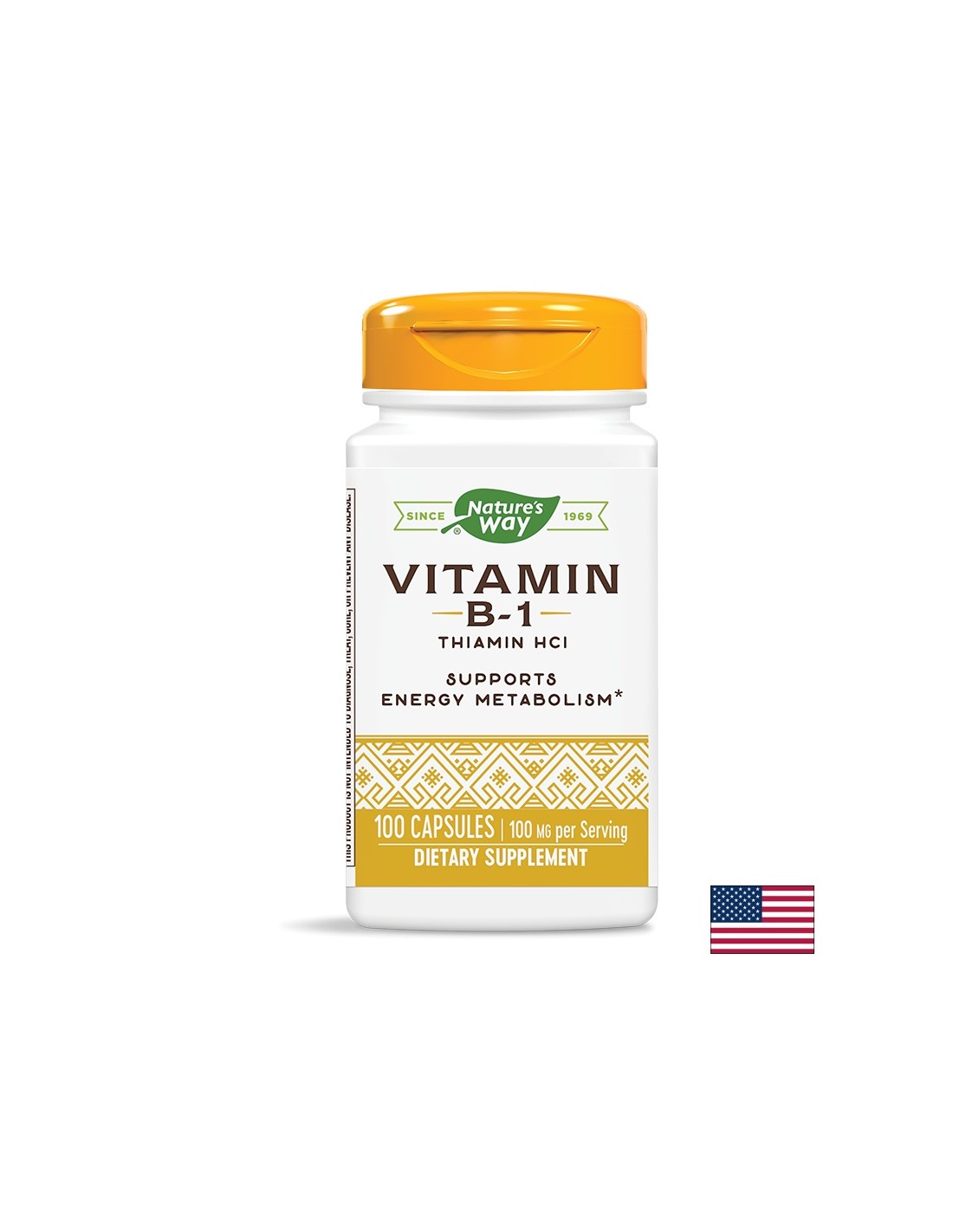 Vitamin B-1/ Витамин В-1 100 mg x 100 капсули Nature’s Way - Feel You