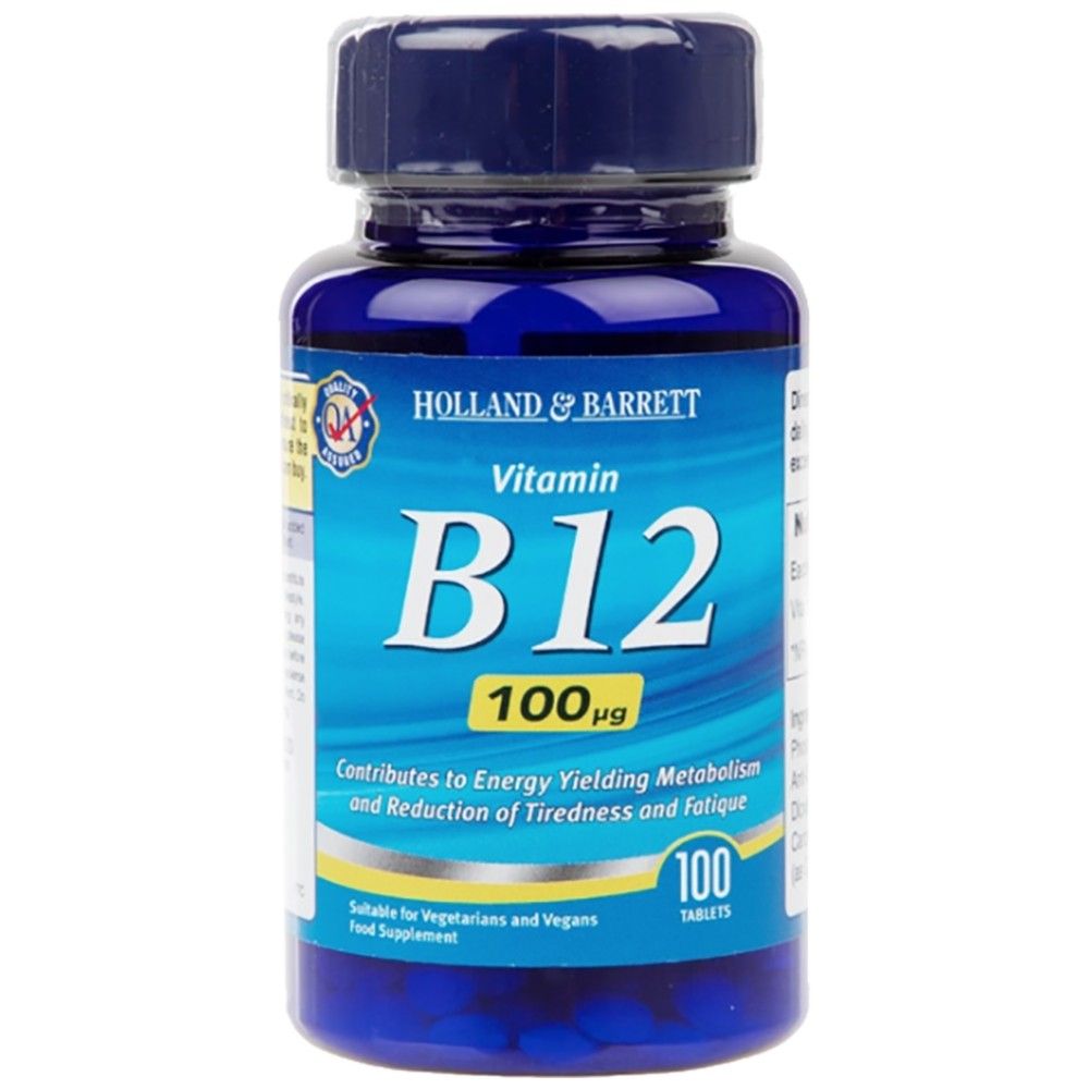 Vitamin B12 Cyanocobalamin 100 mcg - 100 Таблетки - Feel You