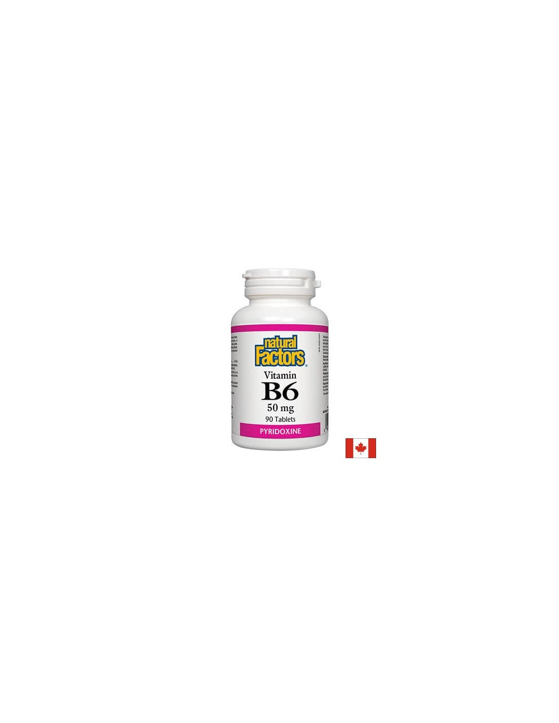 Vitamin B6/ Витамин В6 50 mg, 90 таблетки Natural Factors - Feel You
