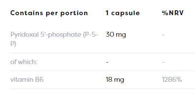 Vitamin B6 | P-5-P 30 mg - 120 капсули - Feel You