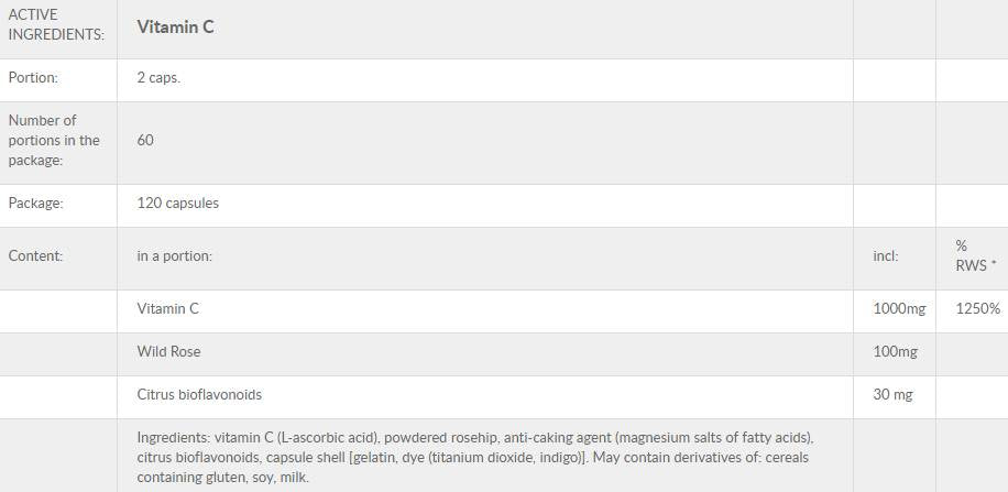 Vitamin C+ 120 капсули - Feel You