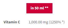 Vitamin C 2000 Shot - 100 мл - Feel You