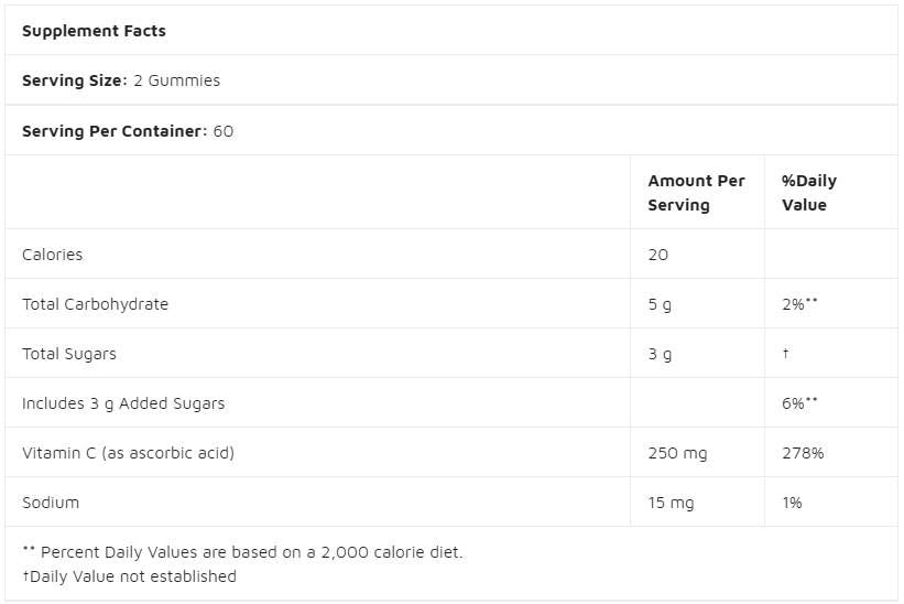 Vitamin C | Chewable Gummies - 120 желирани бонбони - Feel You