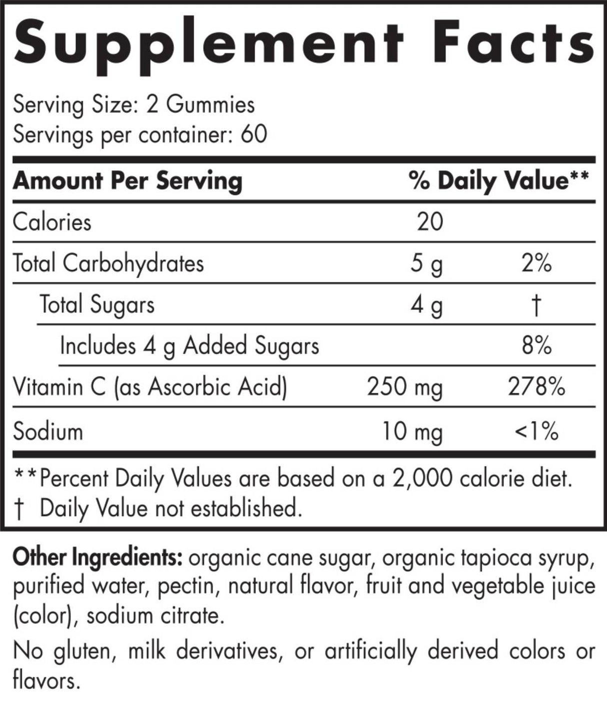 Vitamin C Gummies 250 mg - 60 желирани бонбони - Feel You