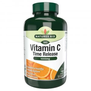 Витамин С с удължено освобождаване (Vitamin C Time Release) 1000mg 90 таблетки NaturesAid - Feel You