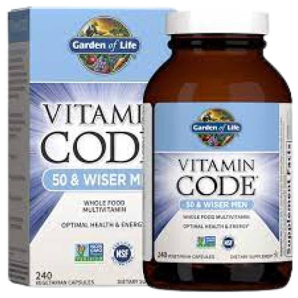 Vitamin Code / 50 & Wiser Men - 120 капсули - Feel You