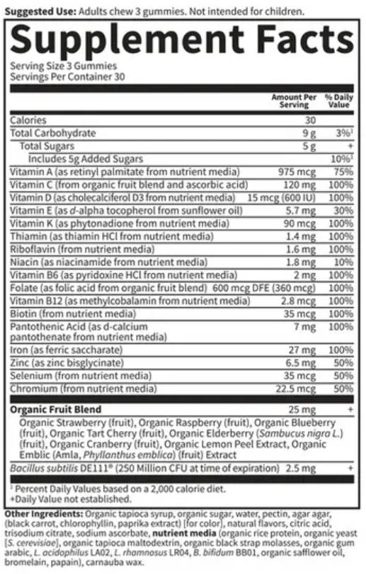 Vitamin Code Prenatal Multi with Iron & Folate Gummies - 90 желирани бонбони - Feel You