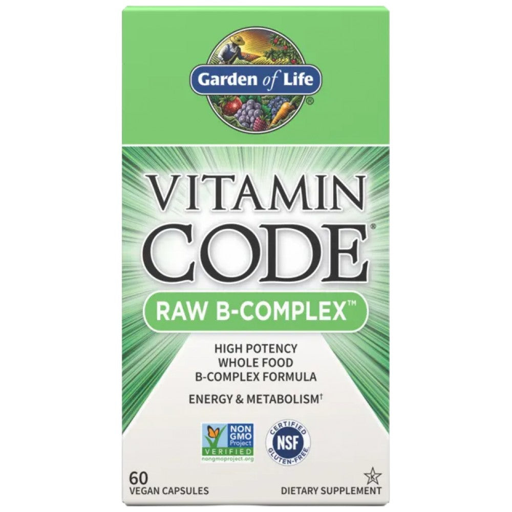Vitamin Code / RAW B-Complex - 60 капсули - Feel You