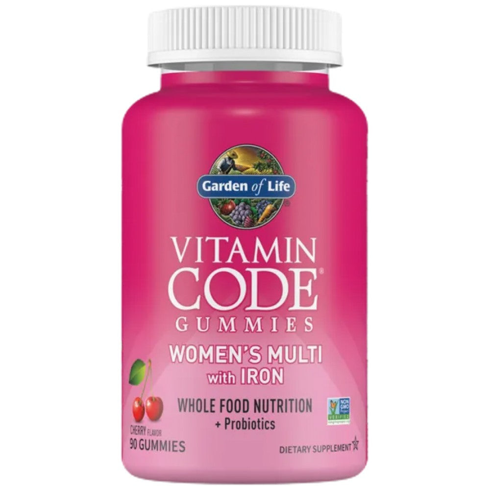 Vitamin Code Women's Multi with Iron + Probiotics Gummies - 90 желирани бонбони - Feel You
