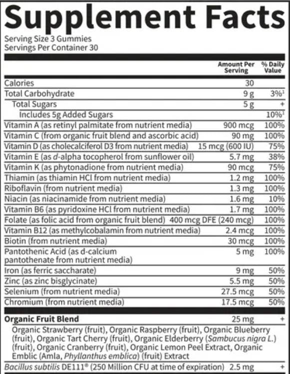 Vitamin Code Women's Multi with Iron + Probiotics Gummies - 90 желирани бонбони - Feel You