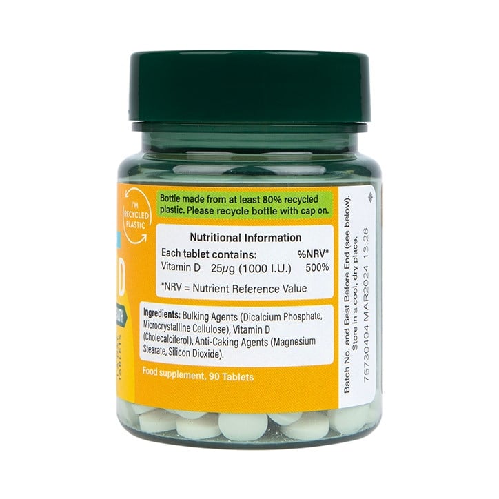 Vitamin D3 1000 IU - 90 Таблетки - Feel You