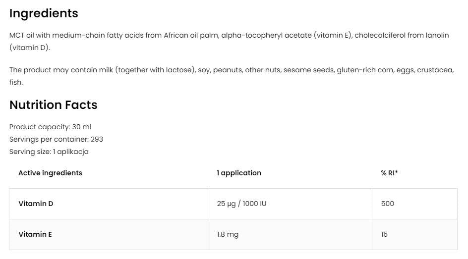 Vitamin D3 1000 IU | Junior Spray 30 мл - Feel You