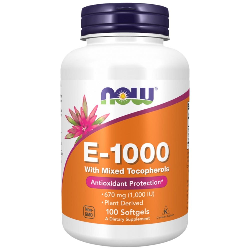 Vitamin E-1000 Natural - 100 Гел капсули - Feel You