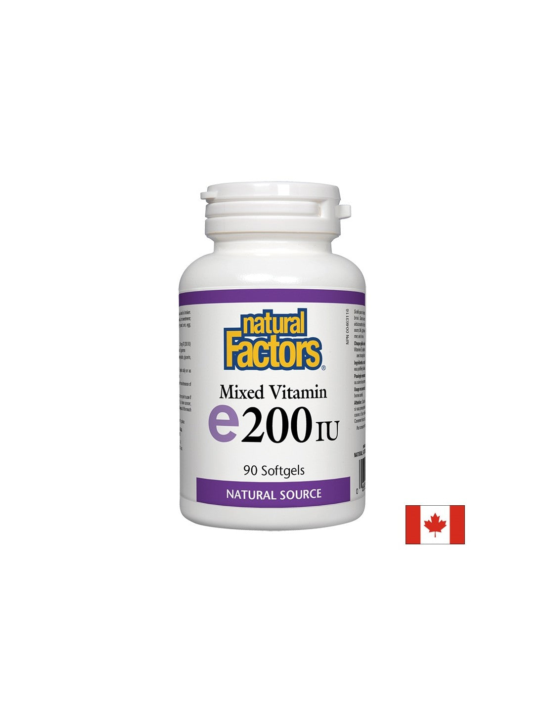 Vitamin E 200 IU Natural Source Tocopherol - 90 капсули - Feel You