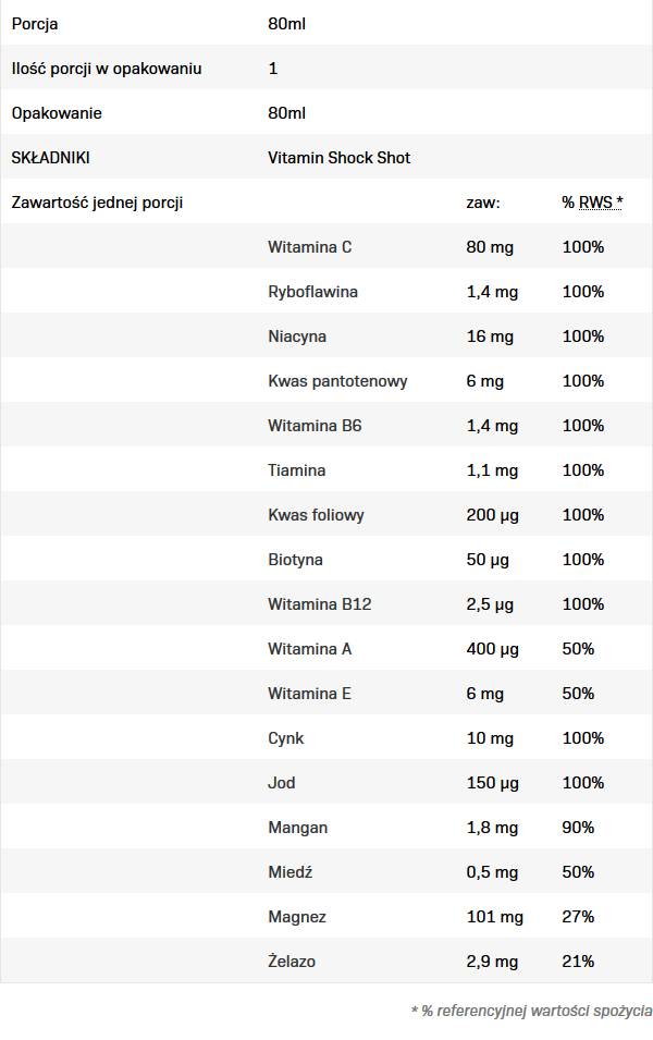 Vitamin Shock | Multivitamin Shot - 80 мл - Feel You
