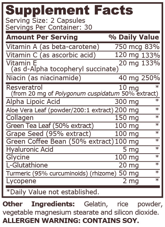 WRINKLE FORMULA - 60 Capsules - Feel You