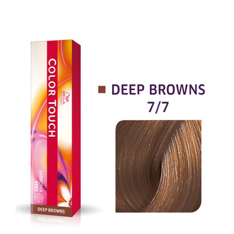 Wella Professionals, Color Touch, Ammonia-Free, Semi-Permanent Hair Dye, 7/7 Medium Chestnut Blond, 60 ml - Feel You