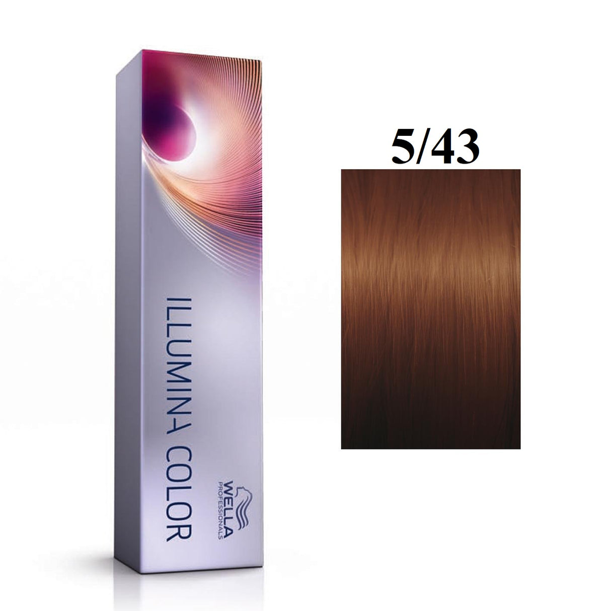 Wella Professionals, Illumina Color, Permanent Hair Dye, 5/43 Light Chestnut Golden Red, 60 ml - Feel You