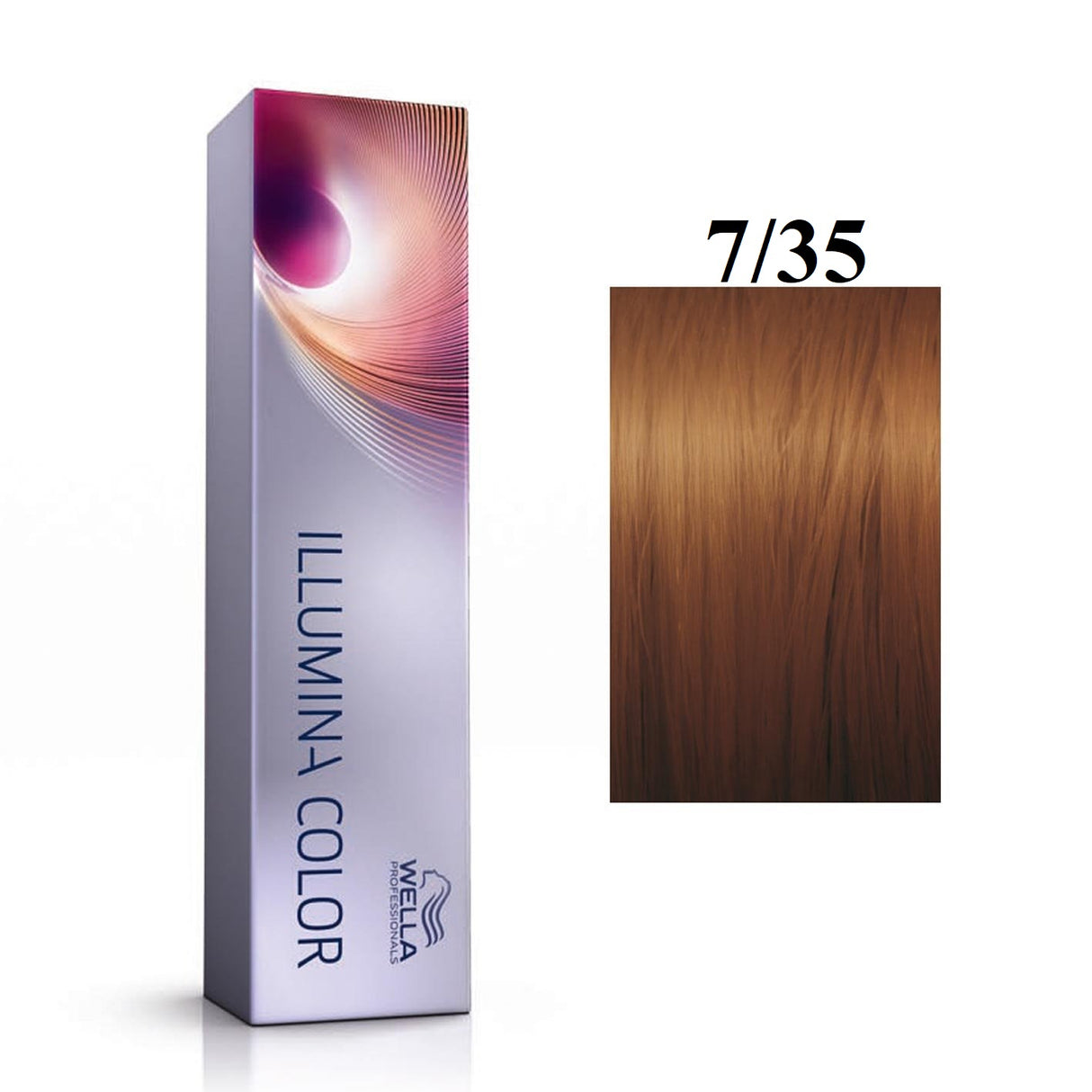 Wella Professionals, Illumina Color, Permanent Hair Dye, 7/35 Medium Gold Mahogany Blonde, 60 ml - Feel You