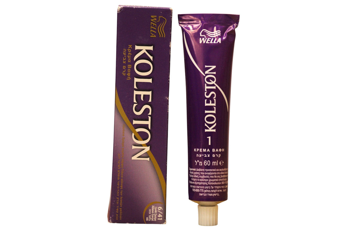 Wella Professionals, Koleston Perfect Me+, Vegan, Permanent Hair Dye, 6/41 Dark Blonde/Red Ash, 60 ml *Tester - Feel You
