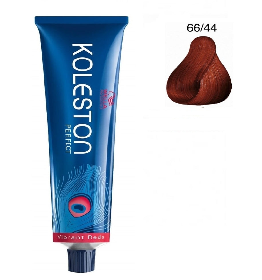 Wella Professionals, Koleston Perfect, Permanent Hair Dye, 66/44 Dark Blonde Intense Red, 60 ml - Feel You