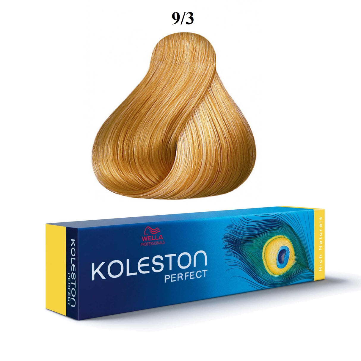 Wella Professionals, Koleston Perfect, Permanent Hair Dye, 9/3 Very Light Blonde Gold, 60 ml - Feel You