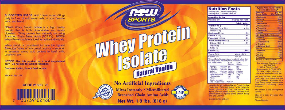 Whey Protein Isolate - 816 грама - Feel You