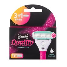 Wilkinson Sword - Quattro For Women Sensitive 4 pieces Replacement head - 4.0ks - Feel You