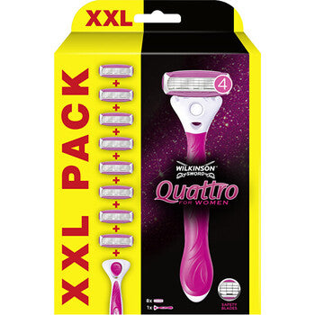 Wilkinson Sword - Quattro for Women - razor + 8 replacement heads - Feel You
