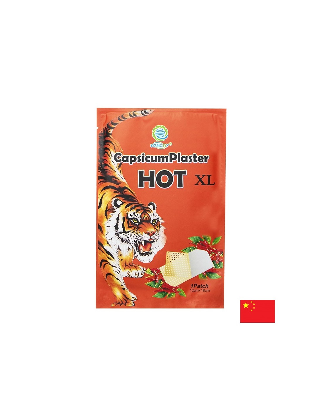 Загряващ пластир XL с капсаицин При болки в гърба, кръста и мускулите 1 брой, 12см х 18см - Feel You