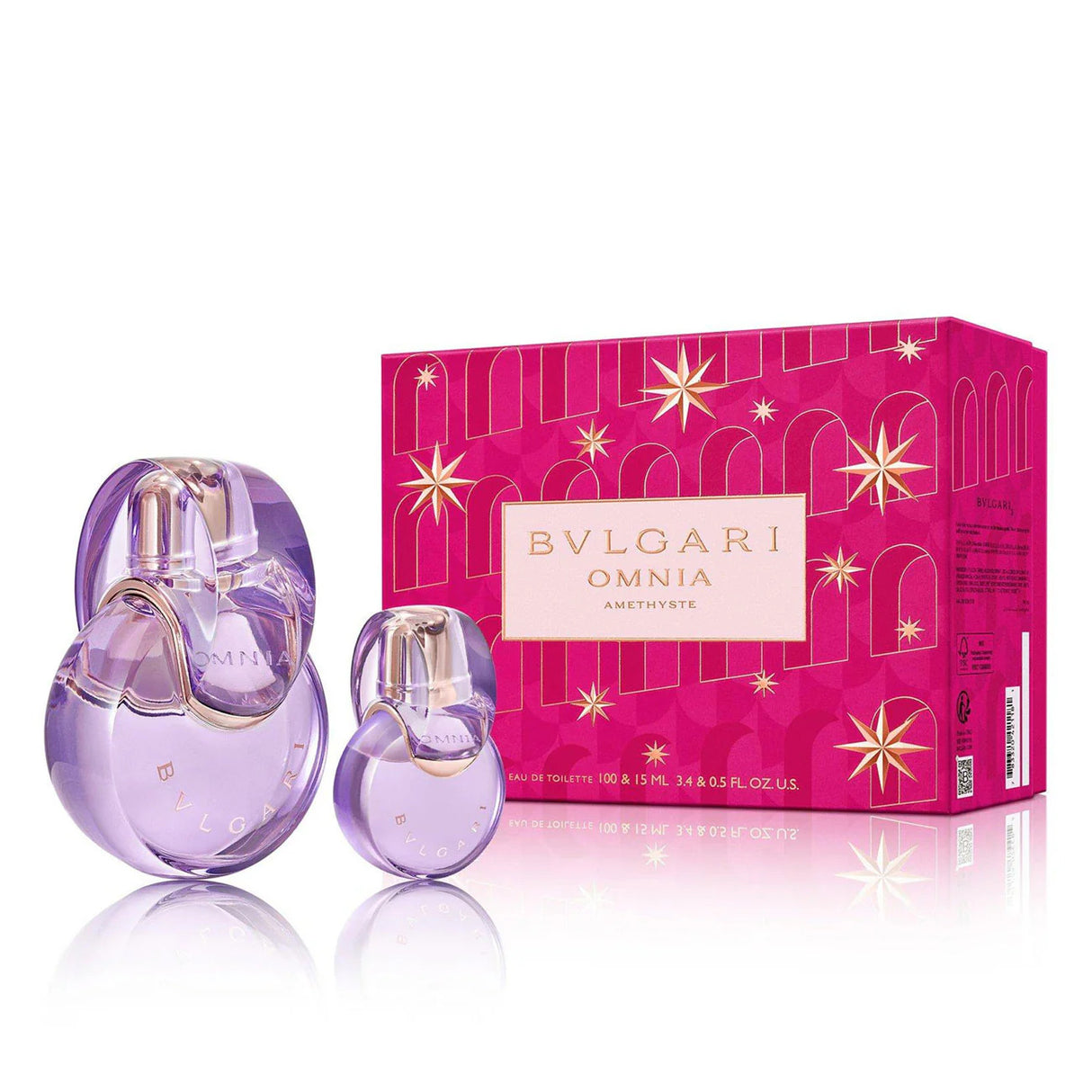 Xmas 2023 Set Bvlgari: Omnia Amethyste, Eau De Toilette, For Women, 100 ml + Omnia Amethyste, Eau De Toilette, For Women, 15 ml *Miniature - Feel You