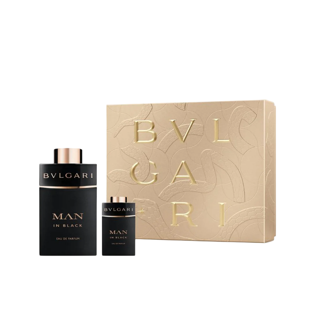 Xmas 2025 Set Bvlgari: Man In Black, Eau De Parfum, For Men, 100 ml + Man In Black, Eau De Parfum, For Men, 15 ml *Miniature - Feel You