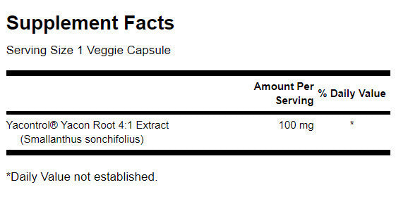 Yacontrol Yacon Root Extract 4:1 100 mg - 90 капсули - Feel You