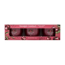 Yankee Candle - Black Cherry Gift set of votive candles in glass - 37.0g - Feel You