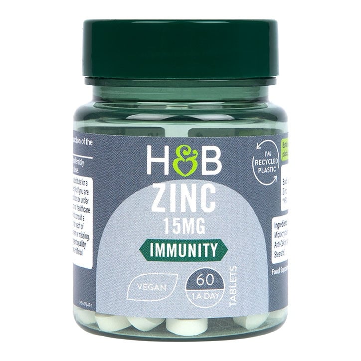 Цинк (ZInc) 15мг 60 веган таблетки, H&B - Feel You