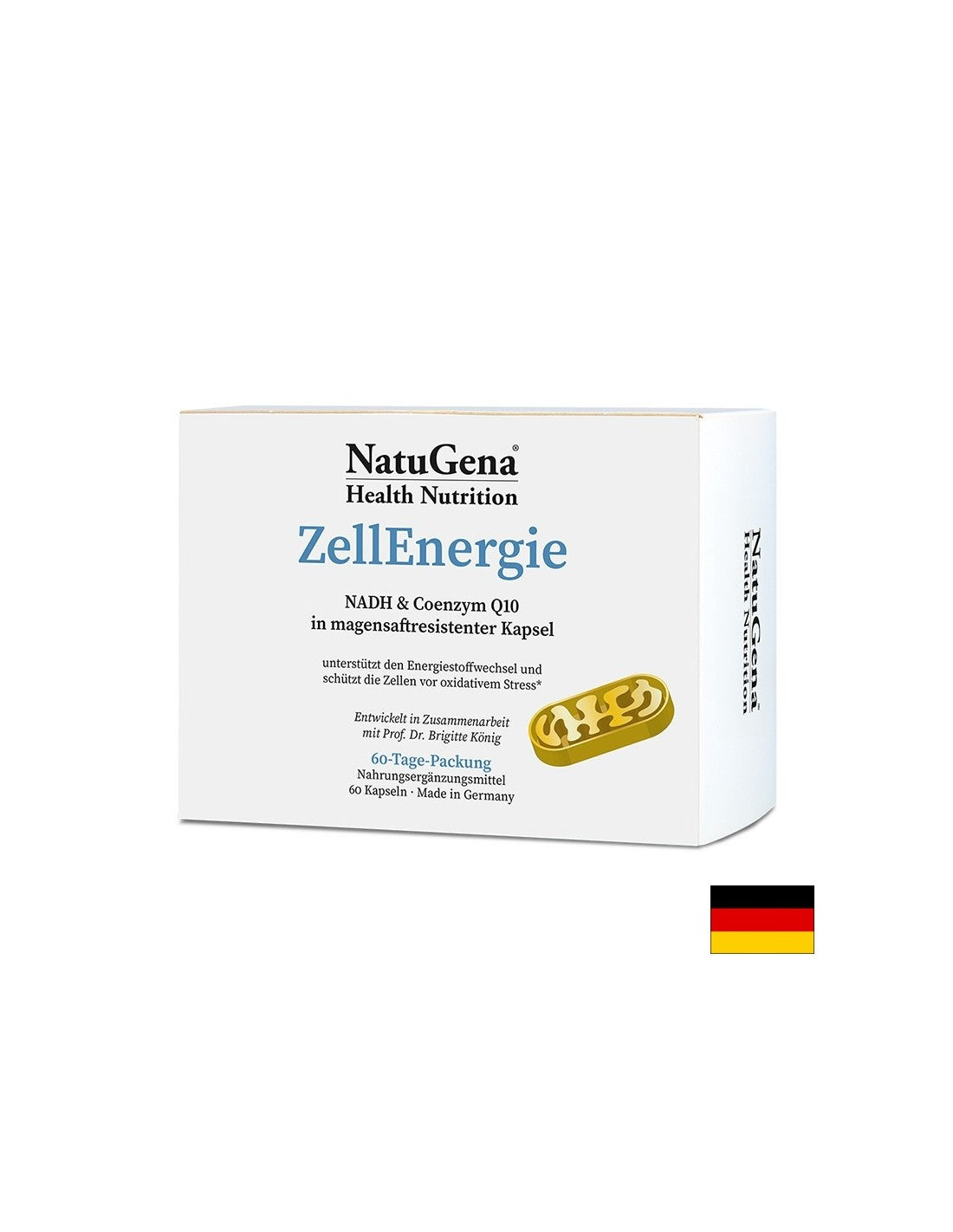 ZellEnergie - Клетъчна енергия с NADH и коензим Q10, 60 капсули за 2 месеца прием - Feel You
