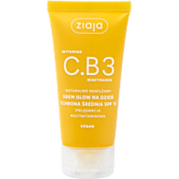 Ziaja - Vitamin C.B3 Niacinamide Glow Day Cream SPF 15 - Energizující denní krém pro okamžité probuzení - 50ml - Feel You