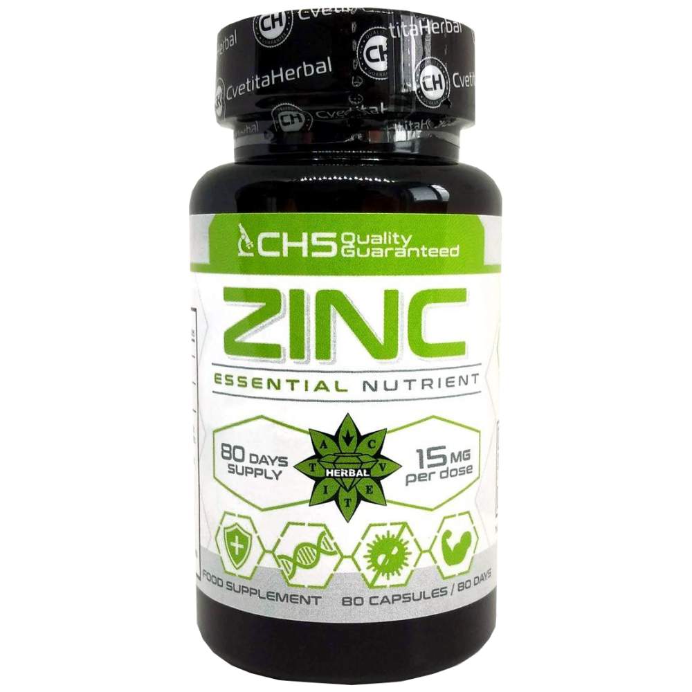 Zinc 15 mg - 80 капсули - Feel You