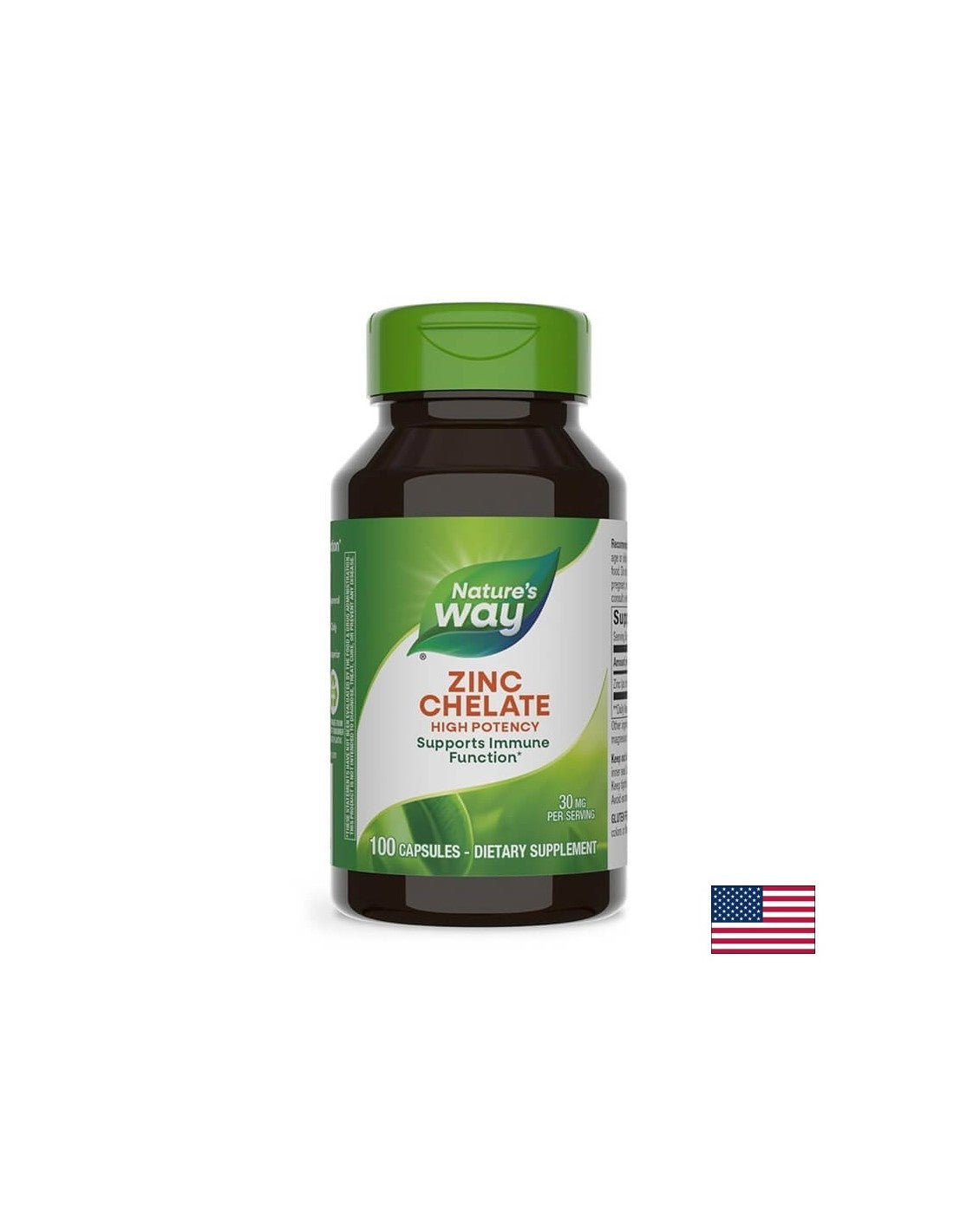 Zinc Chelate/ Цинк (хелат) х 100 капсули Nature’s Way - Feel You