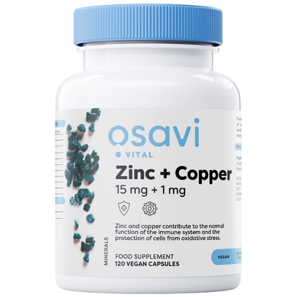 Zinc + Copper | L-OptiZinc® - 120 капсули - Feel You