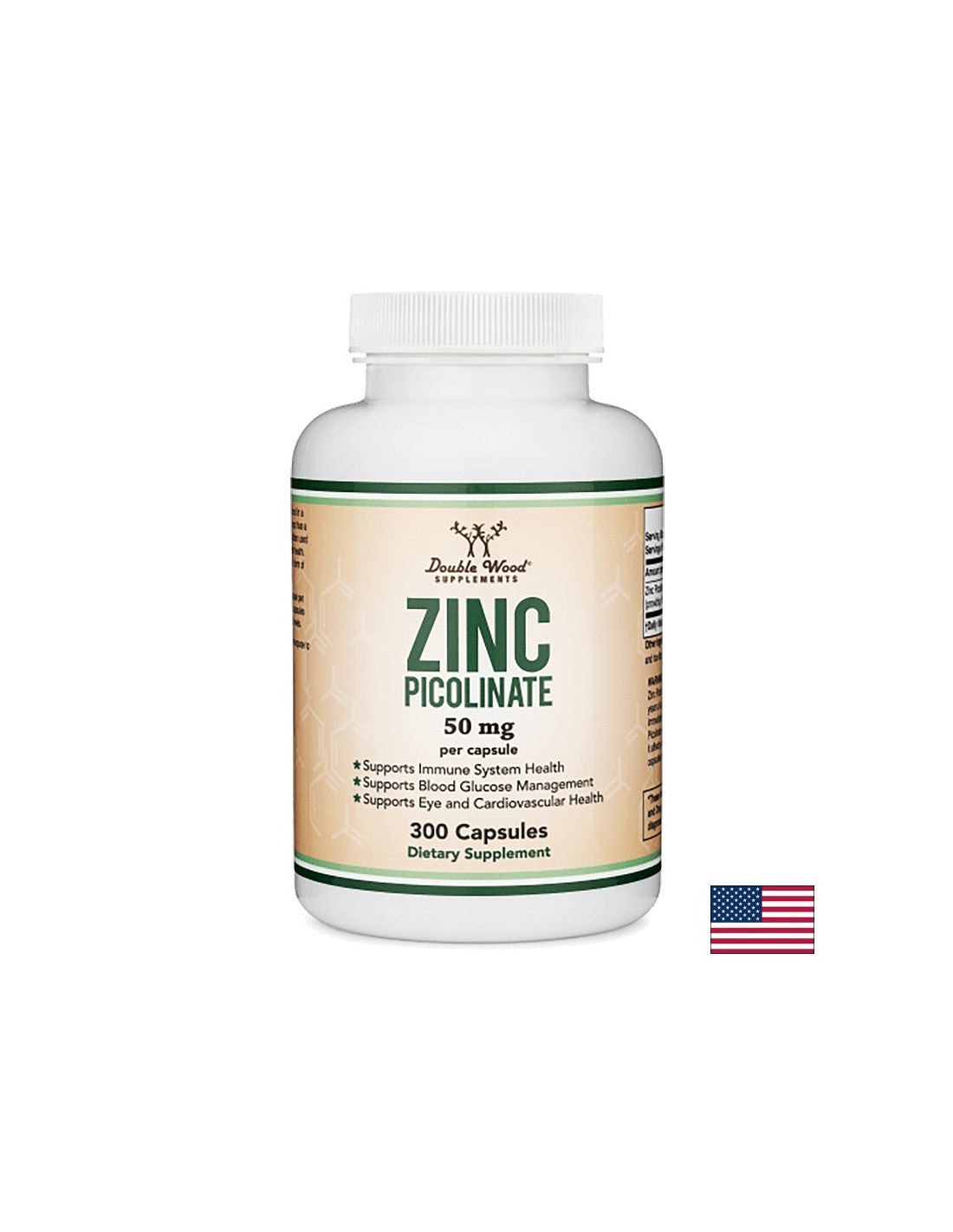 Zinc Picolinate/ Цинк (Пиколинат), 300 капсули Double Wood - Feel You