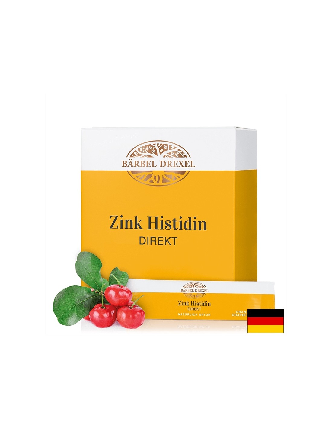 Zink Histidin DIREKT/ Цинк, хистидин и витамин С, 30 сашета х 2 gr /С вкус на портокал и грейпфрут Bärbel Drexel - Feel You