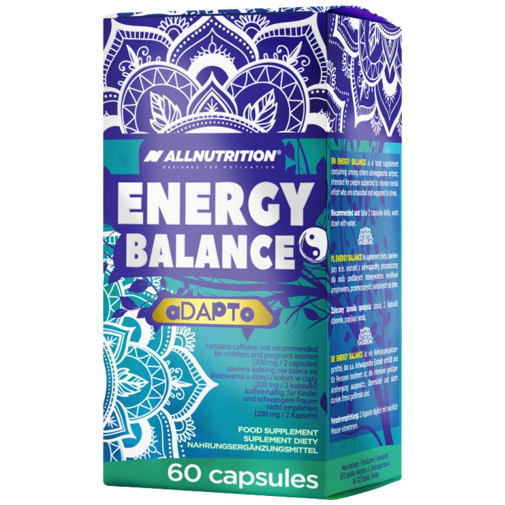 Energy Balance | Natural Caffeine + Adaptogens - 60 капсули - Feel You