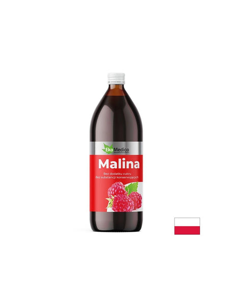 Сок от малина с каму-каму и натурален витамин С - Антиоксидантни и антиейджинг свойства, 1 литър, 20 дози - Feel You