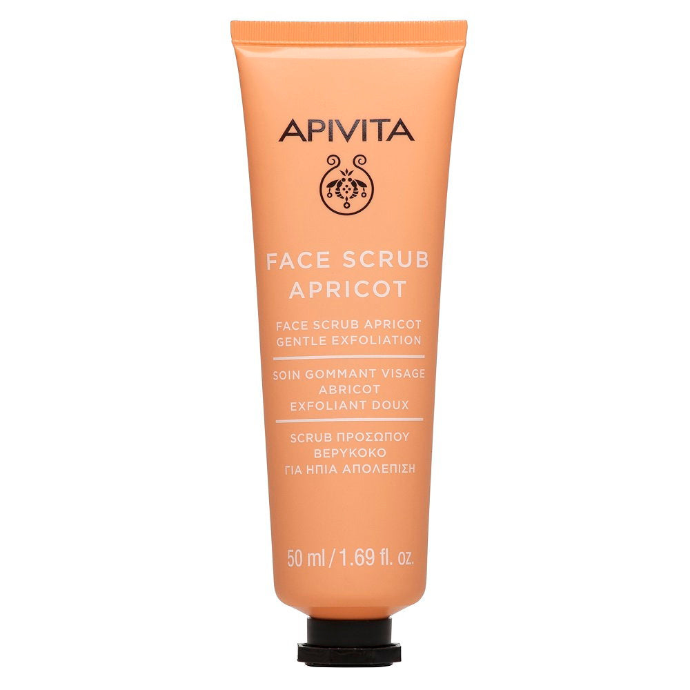 Apivita, Apricot, Cleansing & Exfoliating, Scrub Mask, 1-2 times a week, For Face, 50 ml